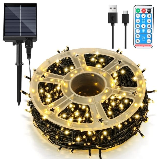 Solar-Powered Fairy String Lights